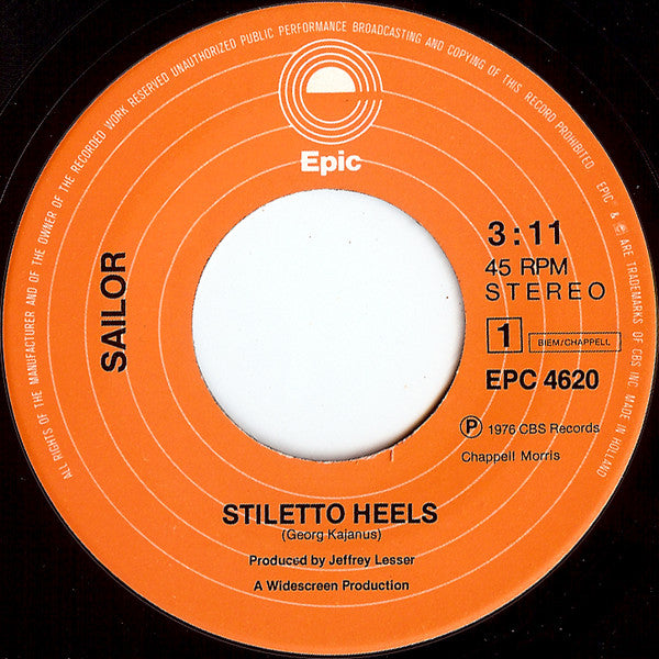 Sailor : Stiletto Heels (7", Single)