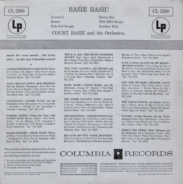 Count Basie Orchestra : Basie Bash! (10")