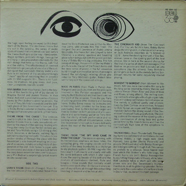 Bobby Byrne And His Orchestra : 1966 Magnificent Movie Themes (LP, Album, Gat)