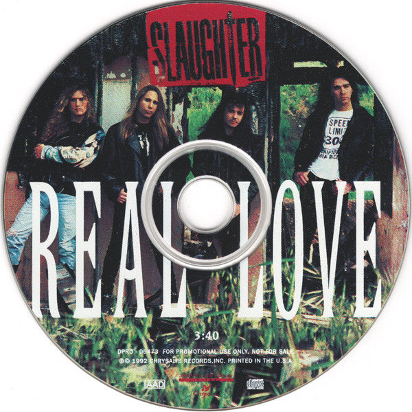 Slaughter : Real Love (CD, Single, Promo, Pic)
