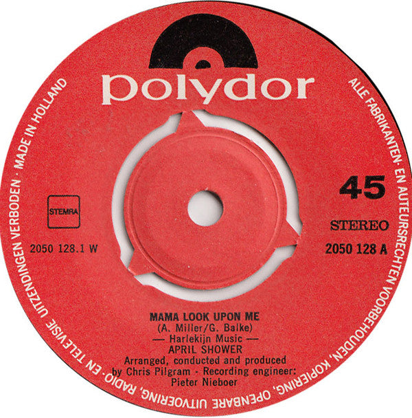 April Shower (2) : Mama Look Upon Me (7", Single)