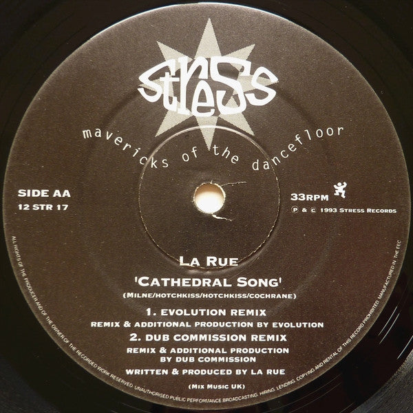 La Rue (2) : Cathedral Song (12")