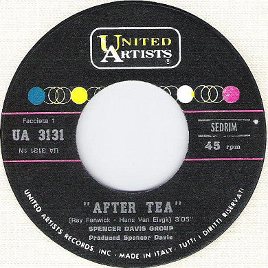 The Spencer Davis Group : After Tea / Moonshine (7")