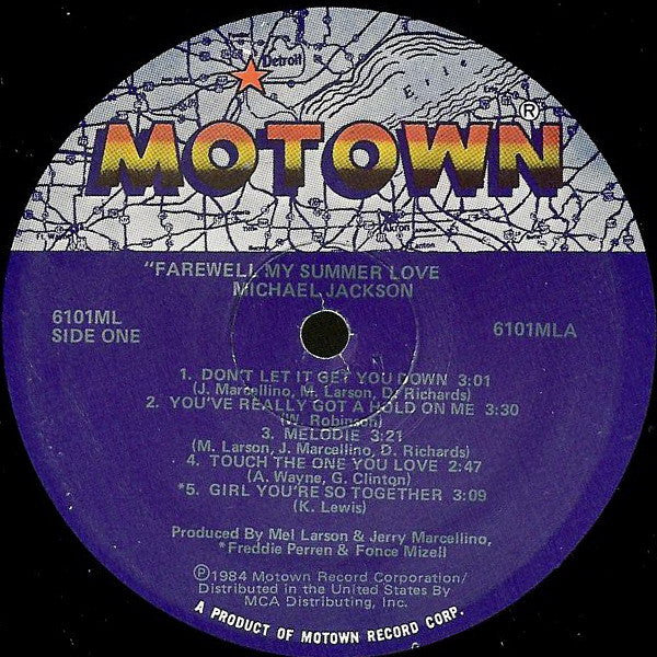 Michael Jackson : Farewell My Summer Love (LP, Album)