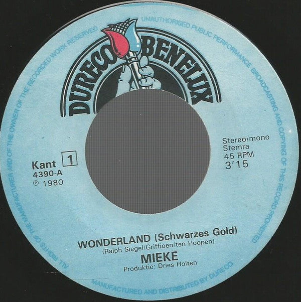 Mieke : Dromenland (7", Single)