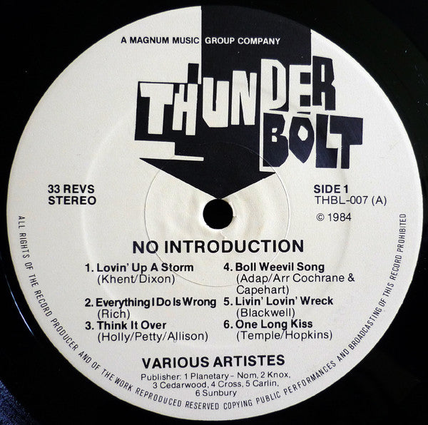 John Paul Jones / Jimmy Page / Albert Lee : No Introduction Necessary (LP, RE)