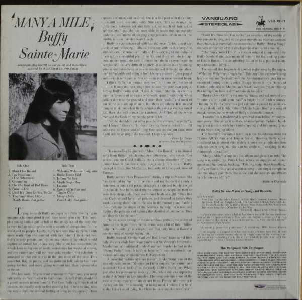 Buffy Sainte-Marie : Many A Mile (LP, Album, RE, 180)