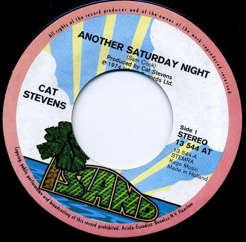 Cat Stevens : Another Saturday Night (7", Single)