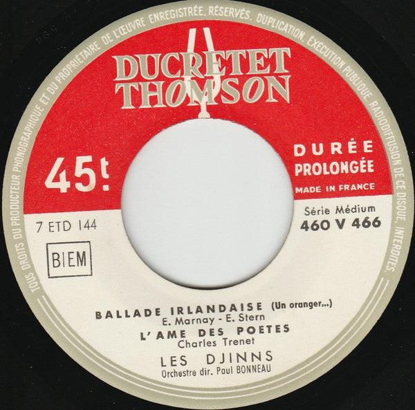 Les Djinns : Une Rose Rouge (7", EP)