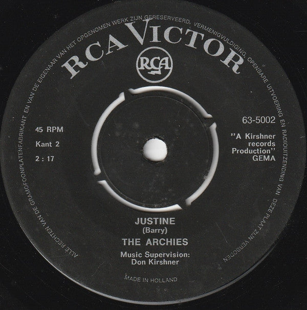 The Archies : Jingle Jangle (7", Single)
