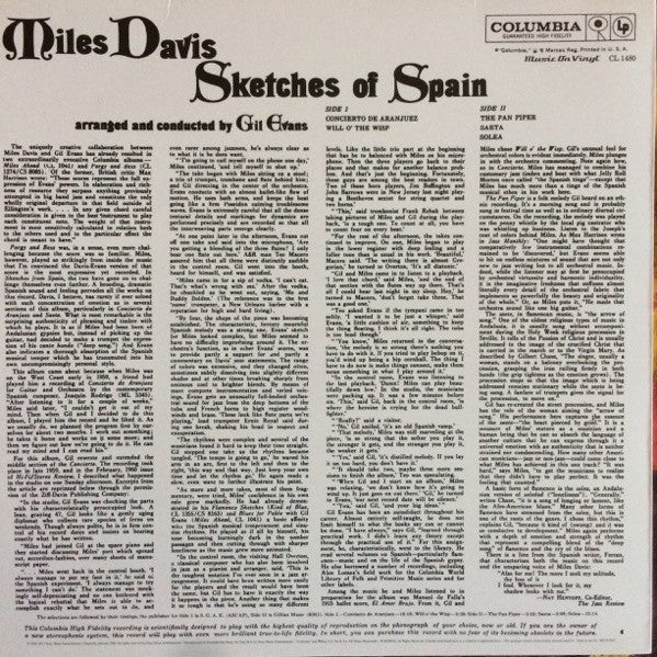 Miles Davis : Sketches Of Spain (LP, Album, Mono, RE, RM, 180)