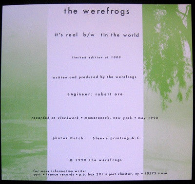 The Werefrogs : It's Real (7", Ltd)