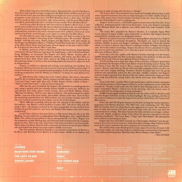 Shorty Rogers And His Giants : Martians Stay Home (LP, Album, Mono)