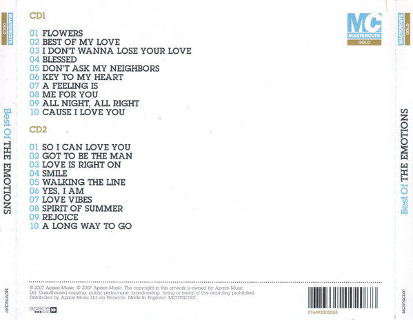 The Emotions : Best Of The Emotions (2xCD, Comp)
