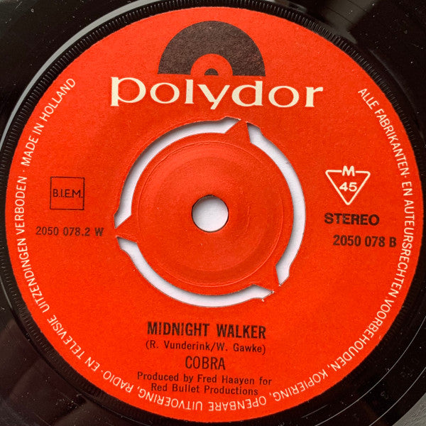 Cobra (21) : The War Will Soon Be Over (My Love) (7", Single)