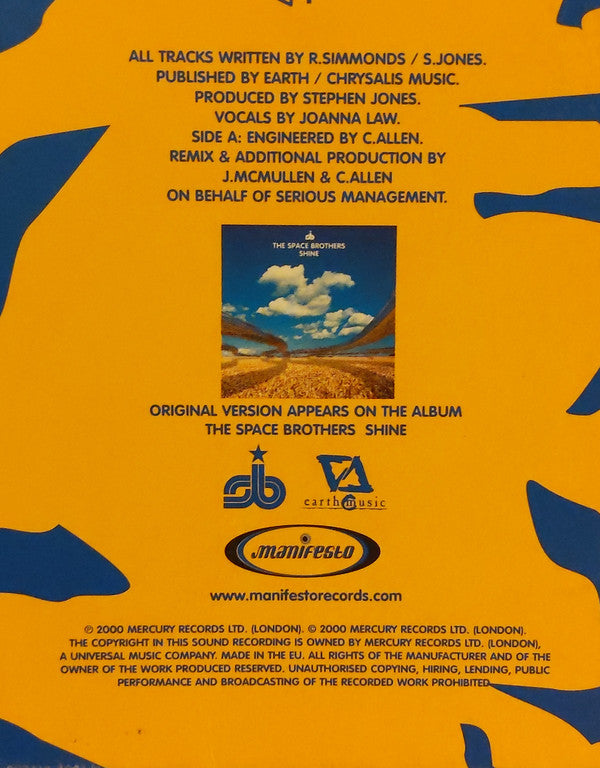 The Space Brothers : Shine 2000 (12", Single)