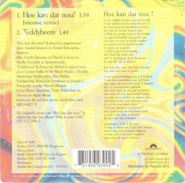 Skik : Hoe Kan Dat Nou? (CD, Single)