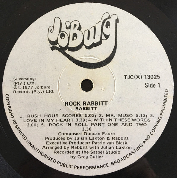 Rabbitt : Rock Rabbitt (LP, Album)