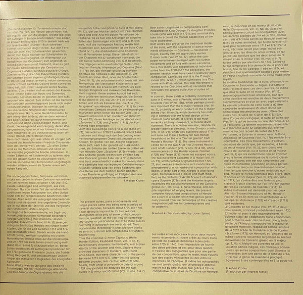 Georg Friedrich Händel - Edgar Krapp : Das Clavierwerk 4 - Werke Für Cembalo (2xLP, Album)