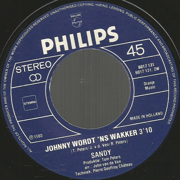 Sandy (8) : Hou Doe (7", Single)