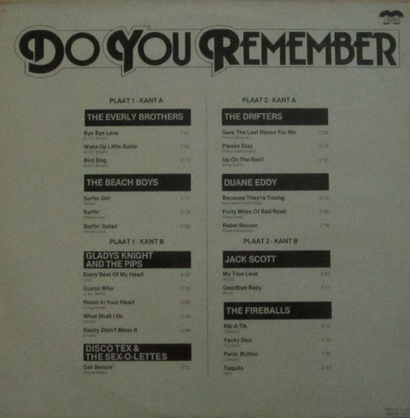 Various : Do You Remember (2xLP, Comp)