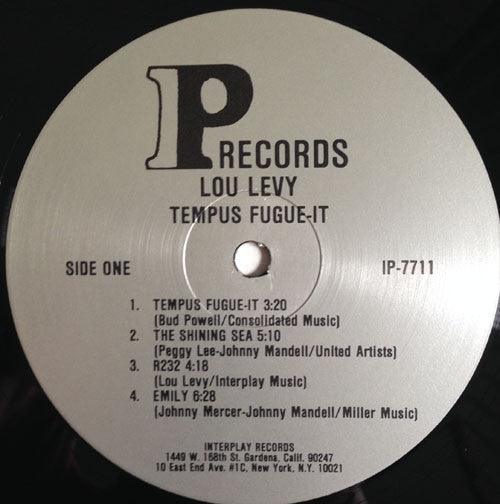 Lou Levy : Tempus Fugue-It (LP, Album)
