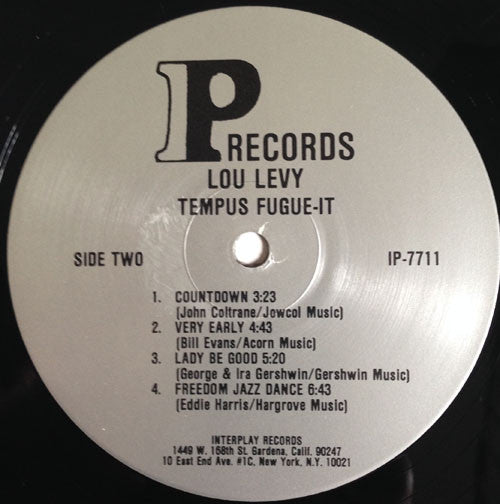 Lou Levy : Tempus Fugue-It (LP, Album)