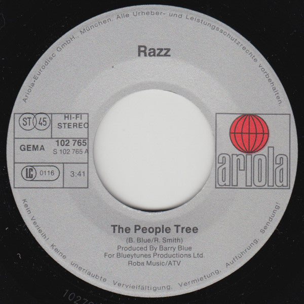 Razz (12) : The People Tree (7", Single)