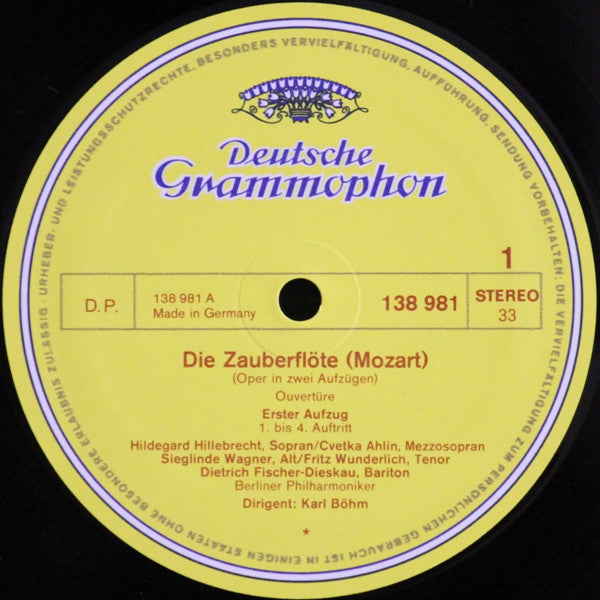 Wolfgang Amadeus Mozart - Karl Böhm : Die Zauberflöte  (3xLP, RE + Box)