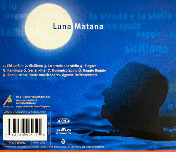 Lucio Dalla : Luna Matana (CD, Album)