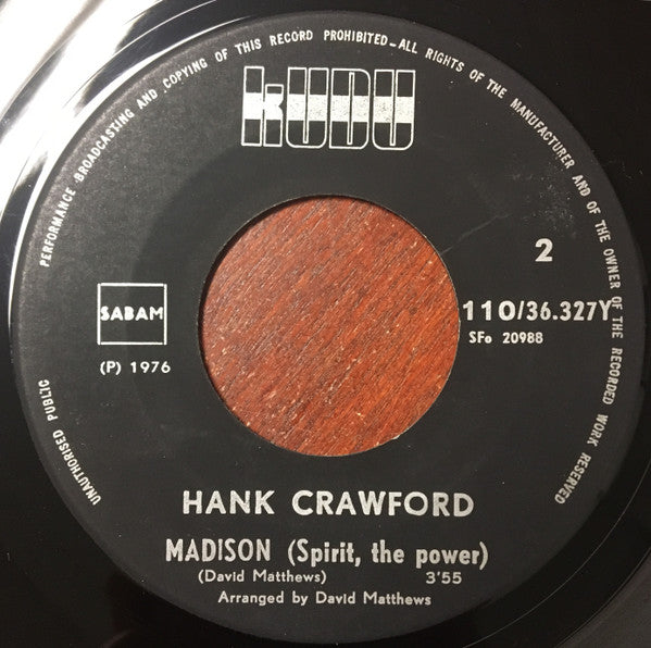 Hank Crawford : I Hear A Symphony (7")