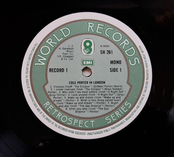 Cole Porter : Cole Porter In London (2xLP, Comp)