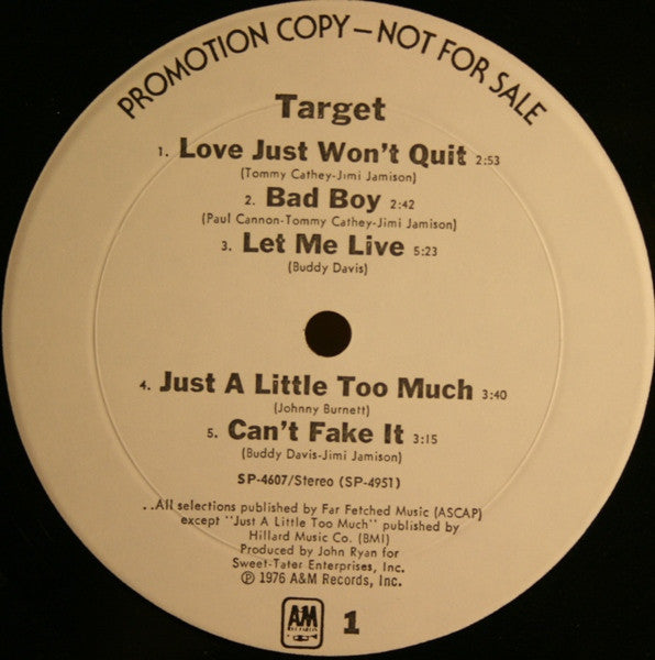 Target (3) : Target (LP, Album, Promo)