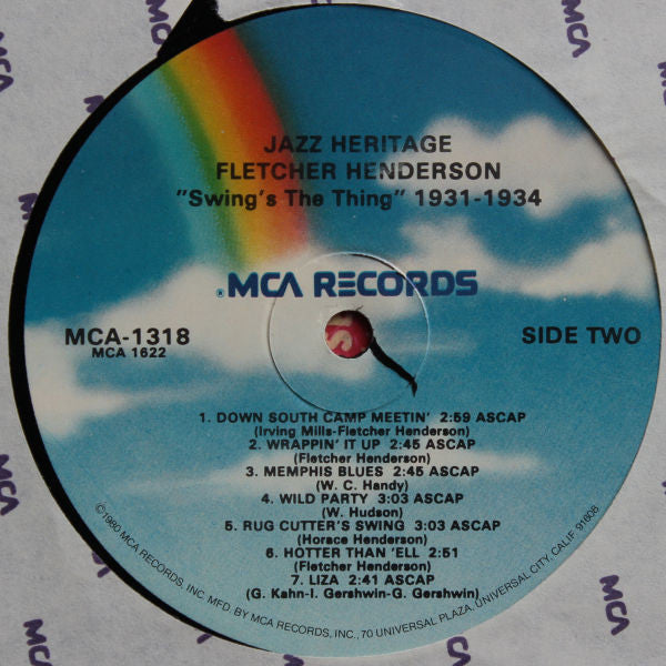 Fletcher Henderson And His Orchestra : 2 - Swing's The Thing (1931-1934) (LP, Comp)