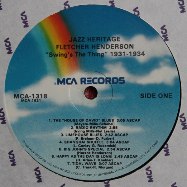 Fletcher Henderson And His Orchestra : 2 - Swing's The Thing (1931-1934) (LP, Comp)