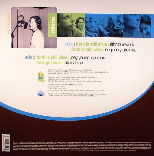 Rithma Feat. RyRalio DJs : Funk Is Still Alive (12")