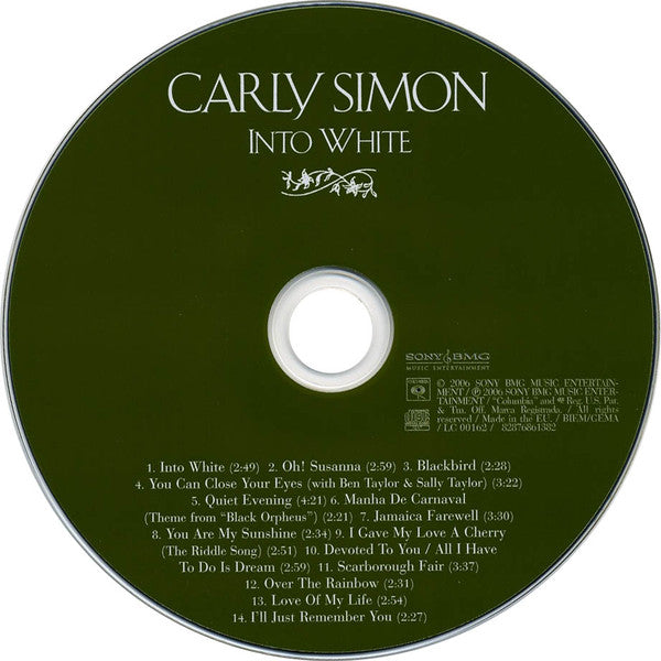 Carly Simon : Into White (CD, Album, Dig)