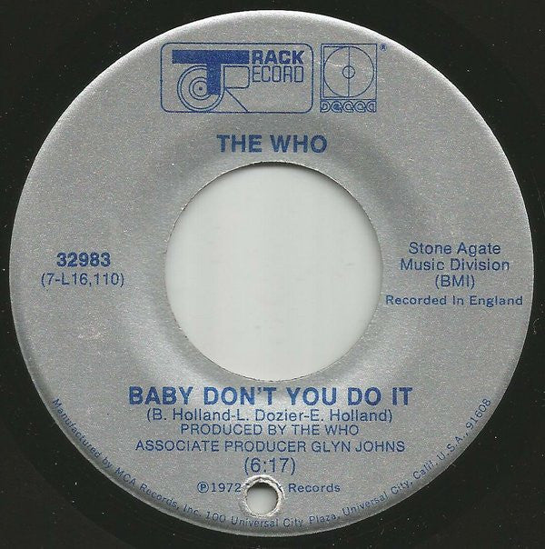 The Who : Join Together (7", Single)