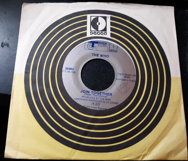 The Who : Join Together (7", Single)