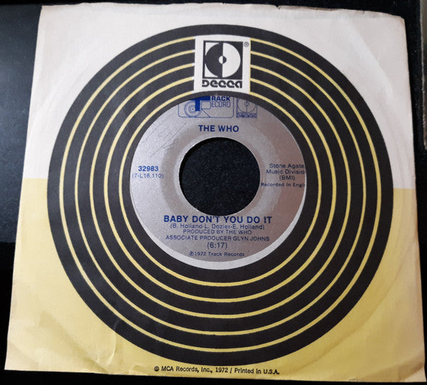 The Who : Join Together (7", Single)