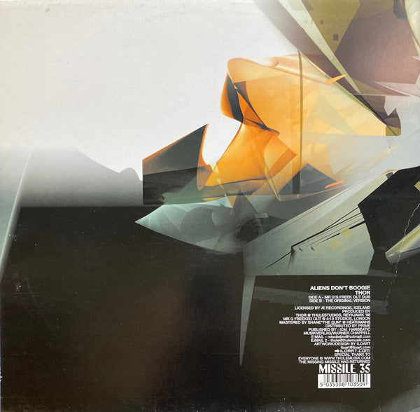 Thor : Aliens Don't Boogie (12")