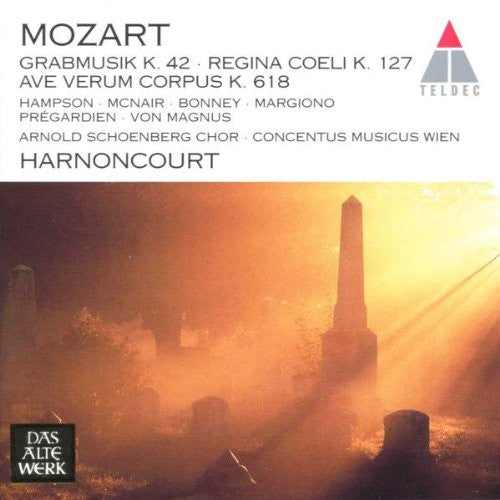 Wolfgang Amadeus Mozart : Nikolaus Harnoncourt / Concentus Musicus Wien : Grabmusik K. 42 - Regina Coeli K. 127 (CD, Album, Club)