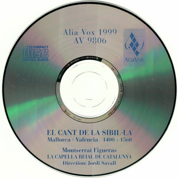 Montserrat Figueras, La Capella Reial De Catalunya, Jordi Savall : El Cant De La Sibil·la (Mallorca • València 1400-1560)  (CD, Album)