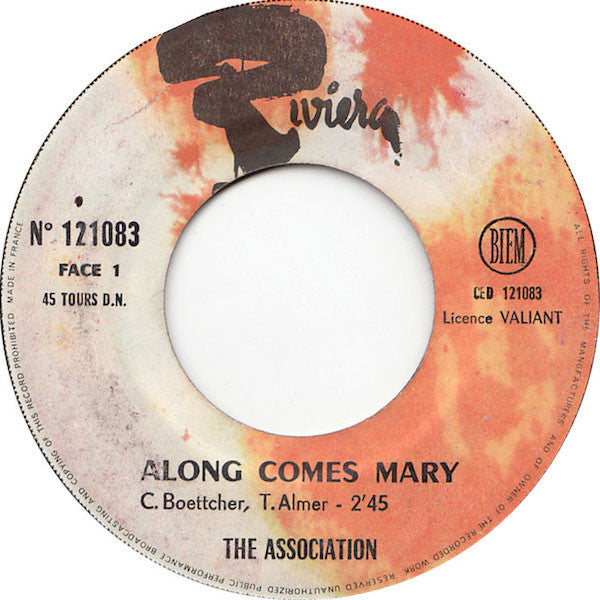 The Association (2) : Along Comes Mary (7", Single)