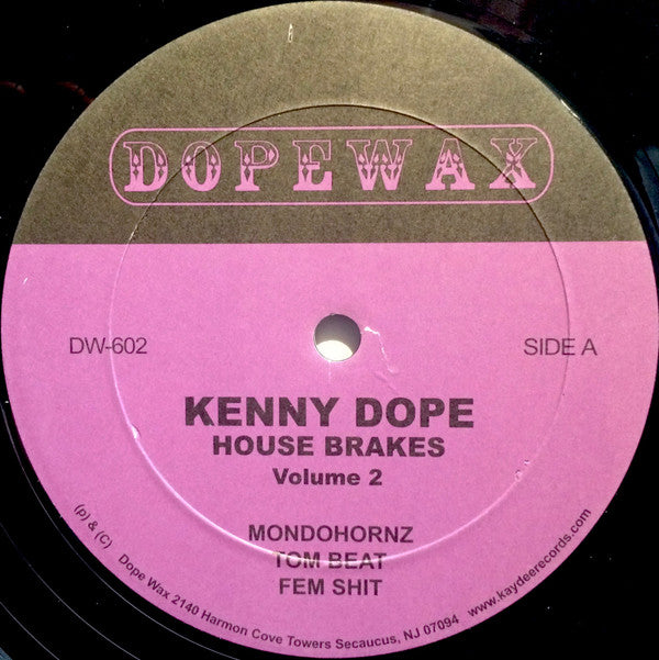 Kenny "Dope" Gonzalez : House Brakes Vol. 2 (12")