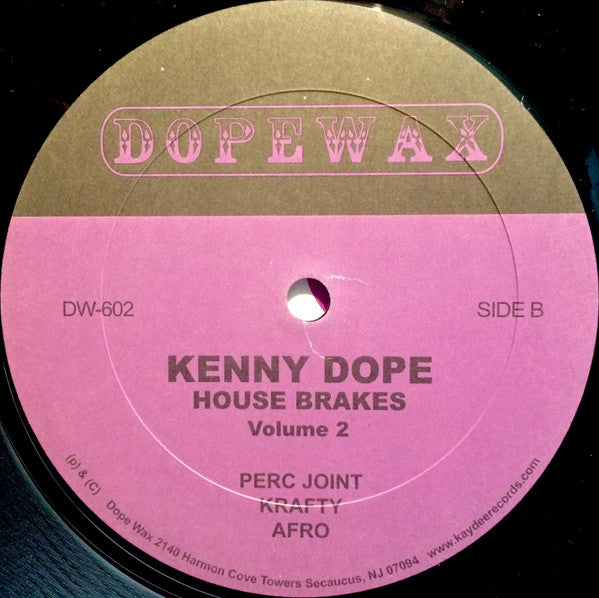 Kenny "Dope" Gonzalez : House Brakes Vol. 2 (12")