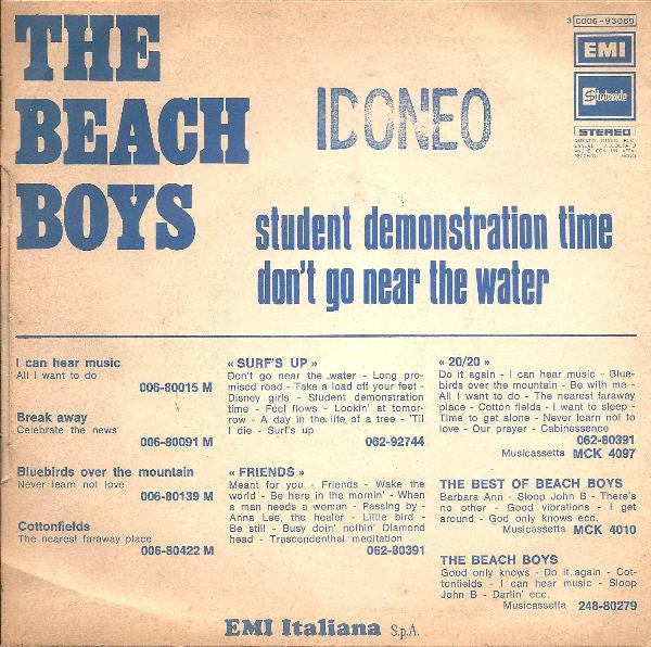 The Beach Boys : Student Demonstration Time / Don't Go Near The Water (7")