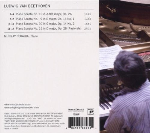 Ludwig van Beethoven - Murray Perahia : Piano Sonatas Opp. 26, 14 & 28 (CD, Album, Dig)