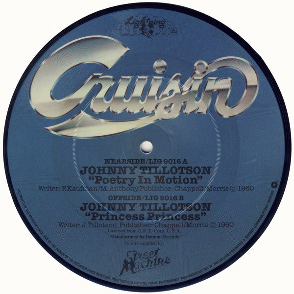 Johnny Tillotson : Poetry In Motion / Princess, Princess (7", Single, Pic, RE)