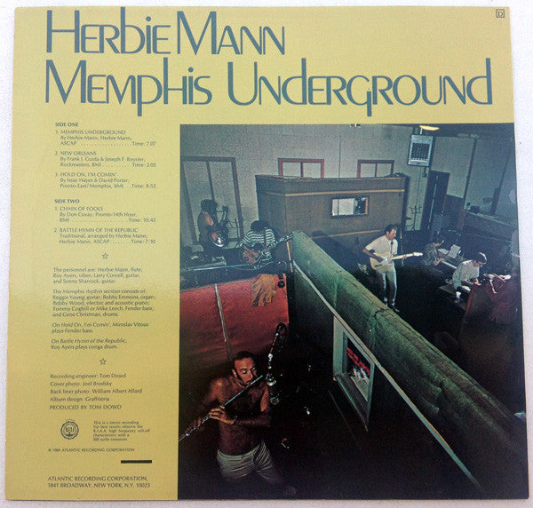 Herbie Mann : Memphis Underground (LP, Album)